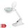 Somogyi NKLL 06 LED-es nagyítós asztali lámpa, 6W, 6500K, 400 lm, 3-12 dioptria, fehér