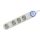 Somogyi NV 04TK-5/WH/1,5 talpkapcsolós elosztó, 4 aljzat, 1,5méter, 3x1,5mm, fehér
