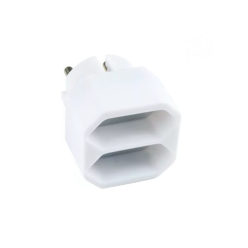 Somogyi NV 1/WH hálózati elosztó, 2 euro aljzat, 2x2,5A, 2x500W, fehér
