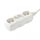 Somogyi NV 14/WH hálózati elosztó, 4 aljzat (2 euro + 2 földelt), 1,5méter, 3x1mm, 16A, fehér