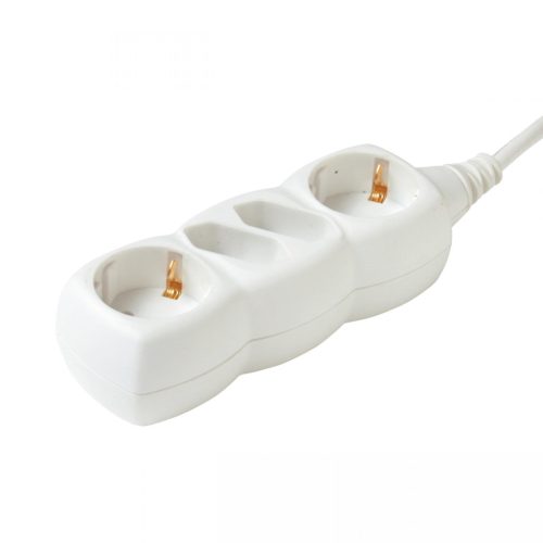 Somogyi NV 14/WH hálózati elosztó, 4 aljzat (2 euro + 2 földelt), 1,5méter, 3x1mm, 16A, fehér