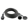 Somogyi NV 7-20/GY kültéri hosszabbító, 20m, 3x1,5mm, 16A, IP44, gumírozott, fekete