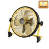 Somogyi PVR 30B akkumulátoros padlóventilátor, 30cm, IPX4, 44,4Wh, fekete-sárga