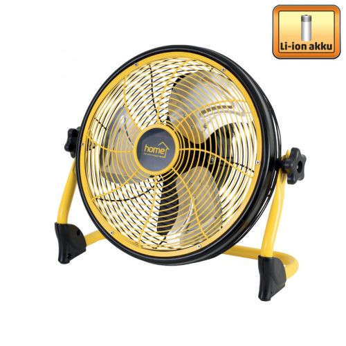 Somogyi PVR 30B akkumulátoros padlóventilátor, 30cm, IPX4, 44,4Wh, fekete-sárga