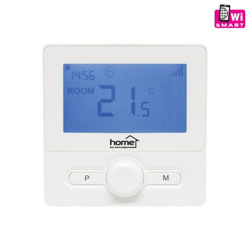 Somogyi THES25WWIFI okos termosztát, LCD kijelző, ablaknyitás érzékelés, fagyvédelem, elemes (2xAAA)