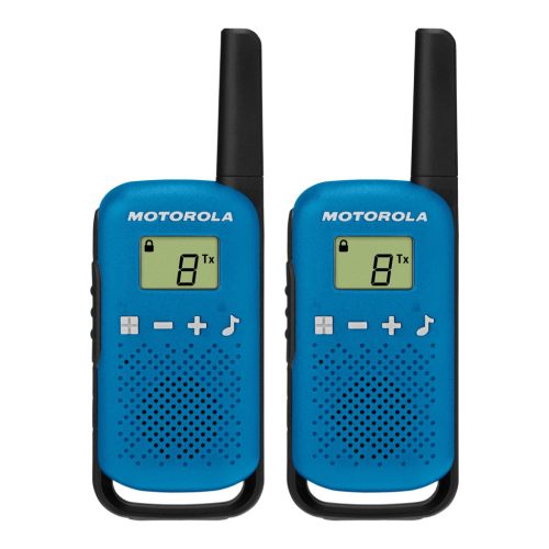 Motorola TLKR T42 adóvevő pár, 4km, 16 PMR csatorna, 16 óra üzemidő, kék