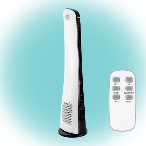 Somogyi TWFR 110 oszlopventilátor, távirányító, időzíthető, 3 sebesség, 50° oszcillálás, 57dB, 50W