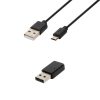 Somogyi URCAIR1 okos távirányító, egér, billentyűzet, 3in1, AirMouse, fekete