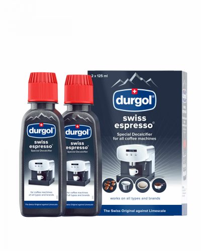 Durgol Swiss Espresso vízkőoldó eszpresszó kávéfőzőhöz, 2x125 ml